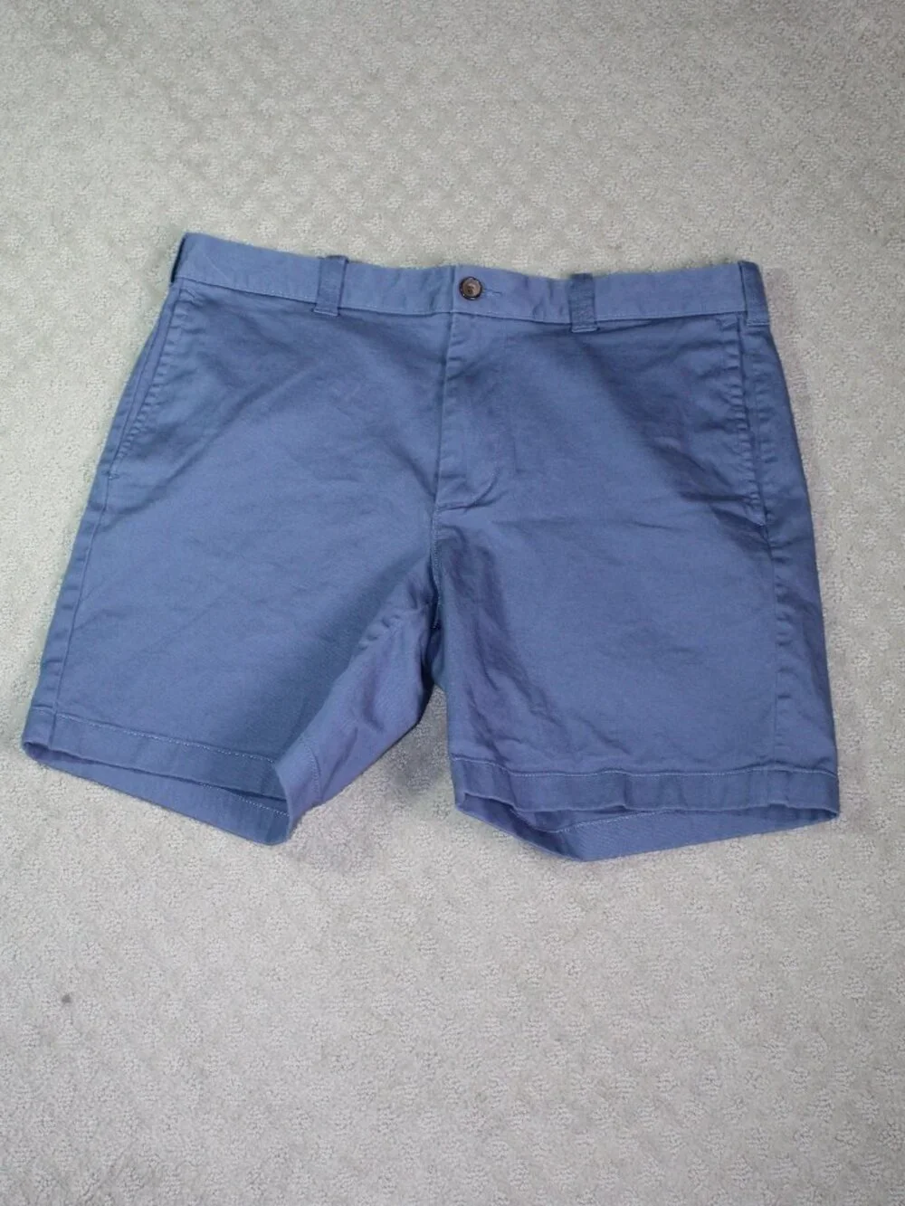 J Crew Shorts Mens 34 Blue Cotton Stretch 7” Inseam Chino Golf Preppy